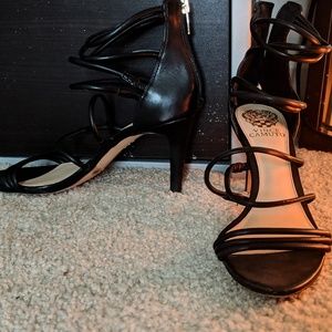 VINCE CAMUTO - Strappy Black Heels - SIZE 8